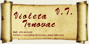 Violeta Trnovac vizit kartica